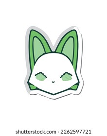 a cute fox vector design