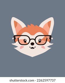 a cute fox vector design