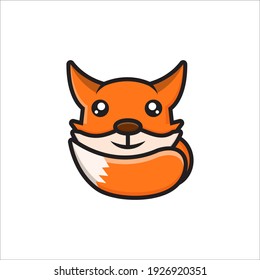 Cute Fox Vector Design Eps 10