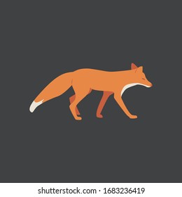 cute fox vector illustration. isolated.