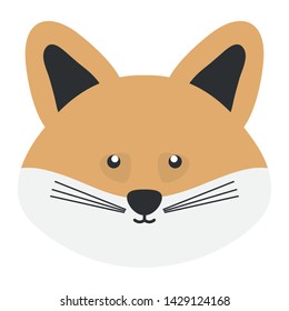 cute fox woodland animal character