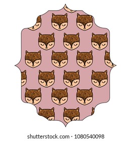 cute foxes design