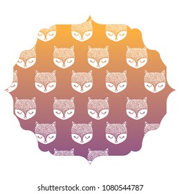 cute foxes design