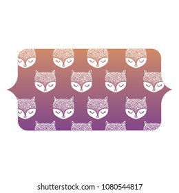 cute foxes design
