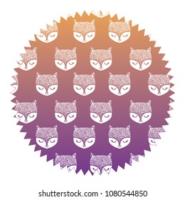 cute foxes design