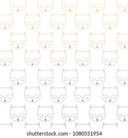 cute foxes design
