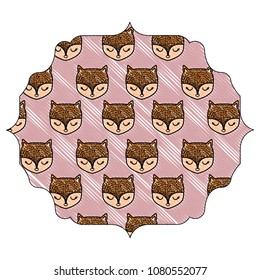 cute foxes design
