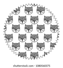 cute foxes design