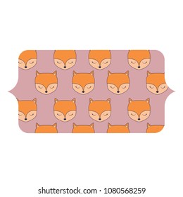 cute foxes design