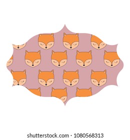 cute foxes design