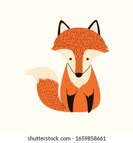 cute foxs character vector cartoon