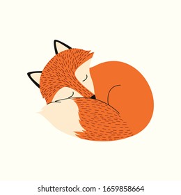 cute foxs character vector cartoon