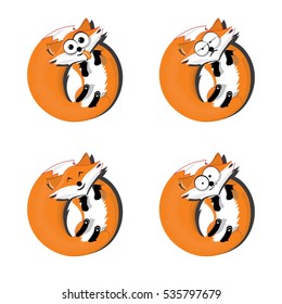 Cute foxy emotions