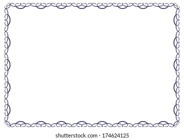 Cute frame for certificates, diplomas, contracts etc