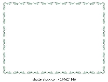 Cute frame for certificates, diplomas, contracts etc