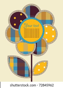 cute frame design. scrapbooking style. vector