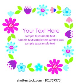 cute frame design. vector illustration