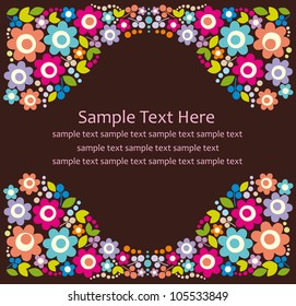 cute frame design. vector illustration
