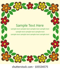 cute frame design. vector illustration