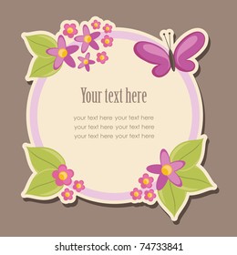 cute frame design. vector illustration