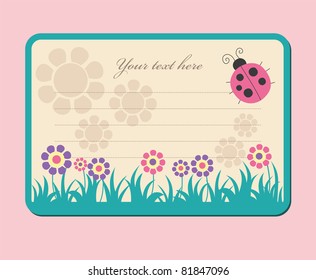cute frame design. vector illustration