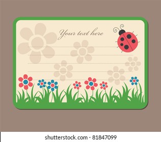 cute frame design. vector illustration