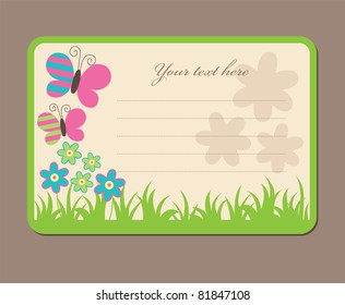 cute frame design. vector illustration