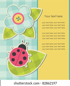 cute frame design. vector illustration