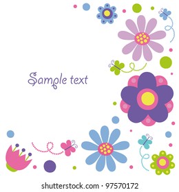 cute frame design. vector illustration