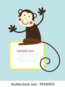 cute frame design. vector illustration