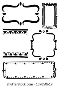 cute frame in doodle style