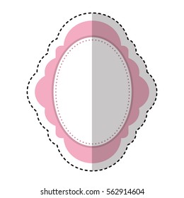 cute frame romantic card vector illustration design