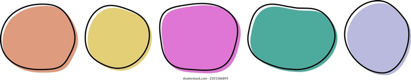 A cute frame set like a stone (with a shifted black line)