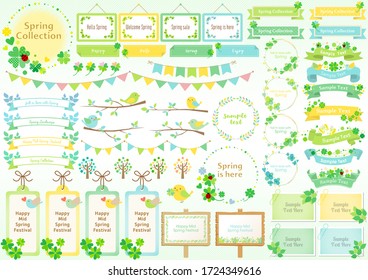 Cute frame set for spring