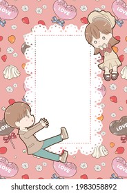 Cute frames for boys and girls