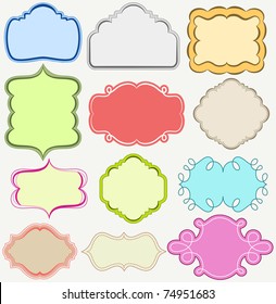 Cute Frames Collection Stock Vector (Royalty Free) 74951683 | Shutterstock