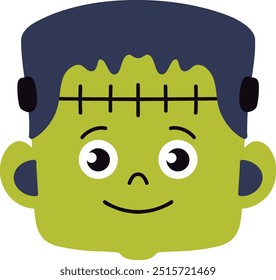 Clipart de Ilustração de Halloween de Frankenstein