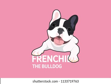 A cute French Bulldog is sitting in front of you. Frenchie The Bulldog collection is suitable for your creative works, you can make this to your logo, symbol, or design element with a doggy style.