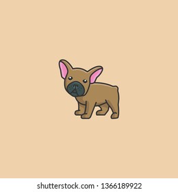 Cute French Bulldog Vector