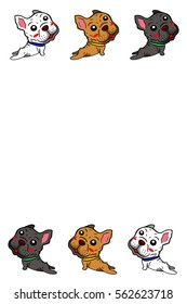 Cute french bulldog vector
