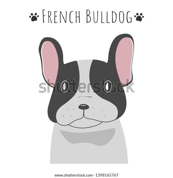 Cute Frenchie French Bulldog Colorful Cartoon Stock Vector (royalty 