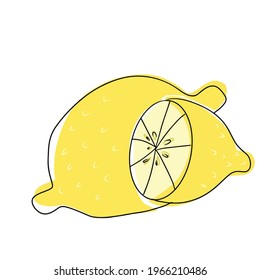 Cute Fresh Lemon Png Clip Art