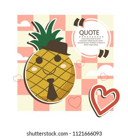 Cute Fresh Pinapple 