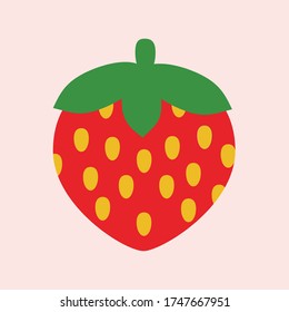 Fresa dulce. Elemento para su diseño