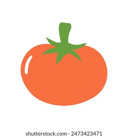 Süße frische Tomaten-Vektorillustration.
