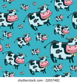 Cute friendly cow pattern. To see similar, please VISIT MY PORTFOLIO

