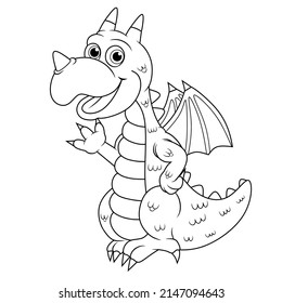 The cute and friendly dragon child coloring book is taking a break from flying because it managed to destroy the human castle with fire, perfect for a child's imagination.
