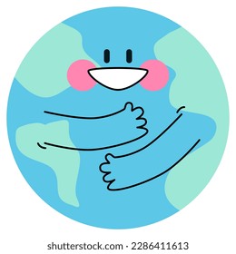 cute friendly smile world hug