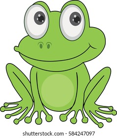 Cute Frog Stock Vector (Royalty Free) 584247097 | Shutterstock