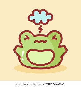 Cute Frog Is Angry
